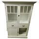 Mid-century White Display Cabinet Free Shipping