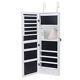Mirrored Jewelry Cabinet Armoire Storage Organizer Wall Door Mounted