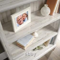Miscellaneous Storage 3-Shelf Bookcase, White Plank Finish