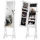Modern Simple Jewelry Storage Mirror Cabinet With Led Lights, For Living Room