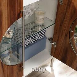Modern Storage Accent Display Cabinet Glass Door Insert Glass Shelf One Drawer
