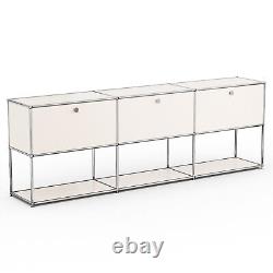Modern Storage Cabinet USM Haller Style Metal Free Standing Organizer Furniture