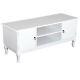 Modern Wooden Tv Stand Unit Corner Table Display Storage Shelves With Drawer White