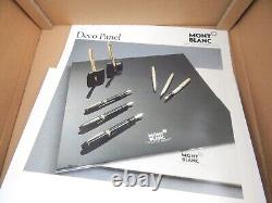 Mont Blanc Deco Panel Store Display Counter 2 Sided White Black Pens Boxed
