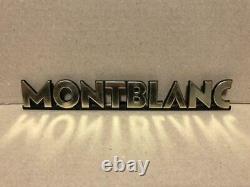 Mont Blanc Logo Display 215 mm For Store 1960s Advertising Signboard Antique