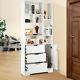 New 8 Cube Display Wood Shelf Wooden Bookcase Storage Organizer With 4 Drawers