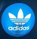 New In Box Adidas Original Store Display Sign Neon Light Blue/white Trefoil