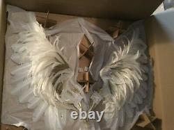 NEW Rare Victorias Secret White & Cupid Angel Wings Store Display Prop Feathers