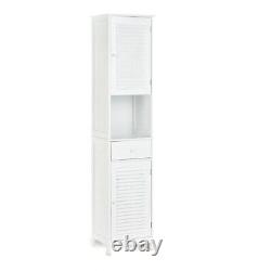 Nantucket Tall Cabinet Home Office Bathroom Storage Pullout Drawer Display Shelf