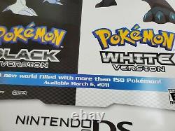 Nintendo Pokemon Black and White Original Poster Promo Store Display 30x36 2011
