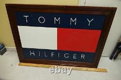 Original Hand Painted Tommy Hilfiger Framed Advertising Store Display 43 X 31