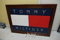 Original Hand Painted Tommy Hilfiger Framed Advertising Store Display 43 X 31