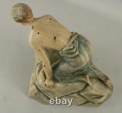 Rare Antique 1910's White Rock Beverages Plaster Psyche Store Display Statue