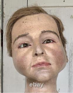 Rare Antique Wax Mannequin Large Store Display