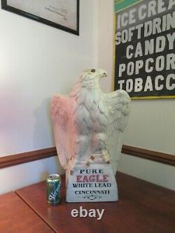 SCARCE Antique PURE EAGLE WHITE LEAD PAINT Store Display Pre 1906 Cincinnati Oh