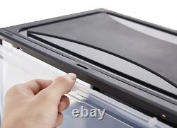 SHOE BOX Plastic Magnetic Drop-Side 10PK Stackable Container Storage or Display