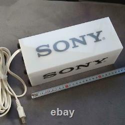 SONY Vintage Electric Store Sign Promotional Display white W4in x H10in x D4in