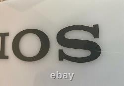 SONY Vintage Electric Store Sign Promotional Display white W4in x H10in x D4in