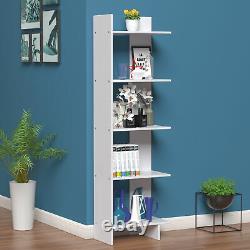 Set of 2 Bookcase Storage 5-Tier Open Shelf Display Room Divider for Home Office