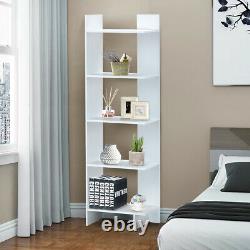Set of 2 Storage Bookcase 5-Tier Open Shelves Display Room Divider Home Office