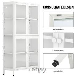 Sideboard Storage Cabinet Cupboard Curio Display Cabinet with Adjustable Shelves