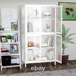 Sideboard Storage Cabinet Cupboard Curio Display Cabinet with Adjustable Shelves