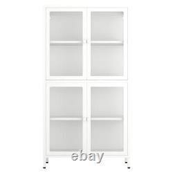 Sideboard Storage Cabinet Cupboard Curio Display Cabinet with Adjustable Shelves