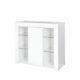 Sideboard Storage Cabinet Living Room High Gloss With Led Light, Display Cabinet