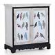 Storage Cabinet Accent Display Organizer Console Table Sideboard With 2 Doors Us
