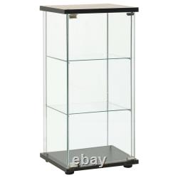 Storage Cabinet Bookshelf 4-Shelf Glass Display Cabinet Tempered Glass vidaXL