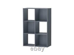 Storage Organizer Bookcase 6 Cube Home Office Display Bookshelf Shelves