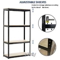 Storage Rack Shelving Unit Storage Shelf Heavy Duty Display Stand(White)