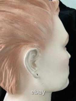 Store Display Mannequin Head 1980s Bust Plaster Vogue? Vintage Antique Female