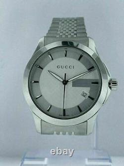 Store Display Model GUCCI G Timeless YA12640 Men's Quartz Watch MSRP $790