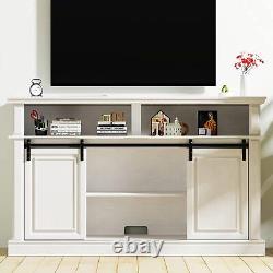 TV Stand Entertainment Center Console Media Display Storage with2 Doors for 65 TV