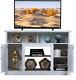 Tv Stand For 55'' Console Table Display Cabinet Storage Livingroom Entertainment