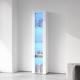 Tall Storage Cabinet With Led Lights, Living Room Display Cabinet, Bookcase With