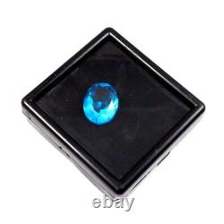 Top Glass Gemstone Gem Display Storage Box Tool Coins Jar (White, 6 x 6 cm)