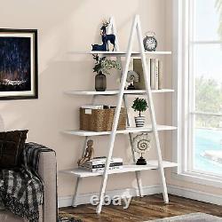 Tribesigns 4-Tier Bookshelf A-Shaped Ladder Bookcase Display Storage Organizer