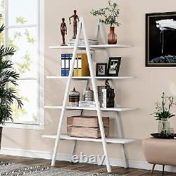 Tribesigns 4-Tier Bookshelf A-Shaped Ladder Bookcase Display Storage Organizer