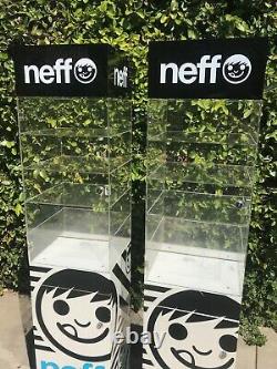 Two Large Neff Store Display Cases Sunglasses, Hats, Jewelry Local Pickup