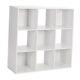 Us 9 Cube White Storage Organizer Wood Display Shelf, Free 9-cube 1 White