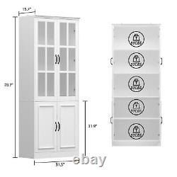 Unit Modern Display Cabinet Door Drawer Cupboard Sideboard Storage Buffet Pantry