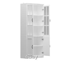 Unit Modern Display Cabinet Door Drawer Cupboard Sideboard Storage Buffet Pantry