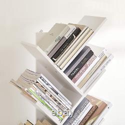 VASAGLE 8-Tier Wooden Tree Bookshelf, Bookcase Display Holder Organizer, Storage