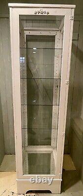 VNT Shop Store Shabby Chic Display Column Tower Cabinet glass shelves (1 of 2)