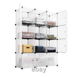 Versatile 12-Cube Storage Shelf and Bookcase White Color