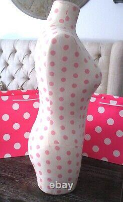 Victoria's Secret PINK Polka Dot Dress Form Store Display Mannequin RARE