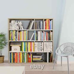 VidaXL 4-Tier Organizer Shelf Storage Decor Home Office Display Book Shelves