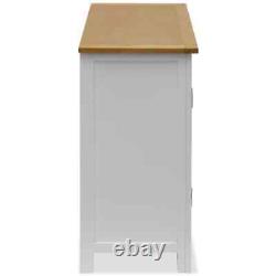 VidaXL Solid Oak Wood Cupboard 27.6 Sideboard Side Cabinet Storage Display